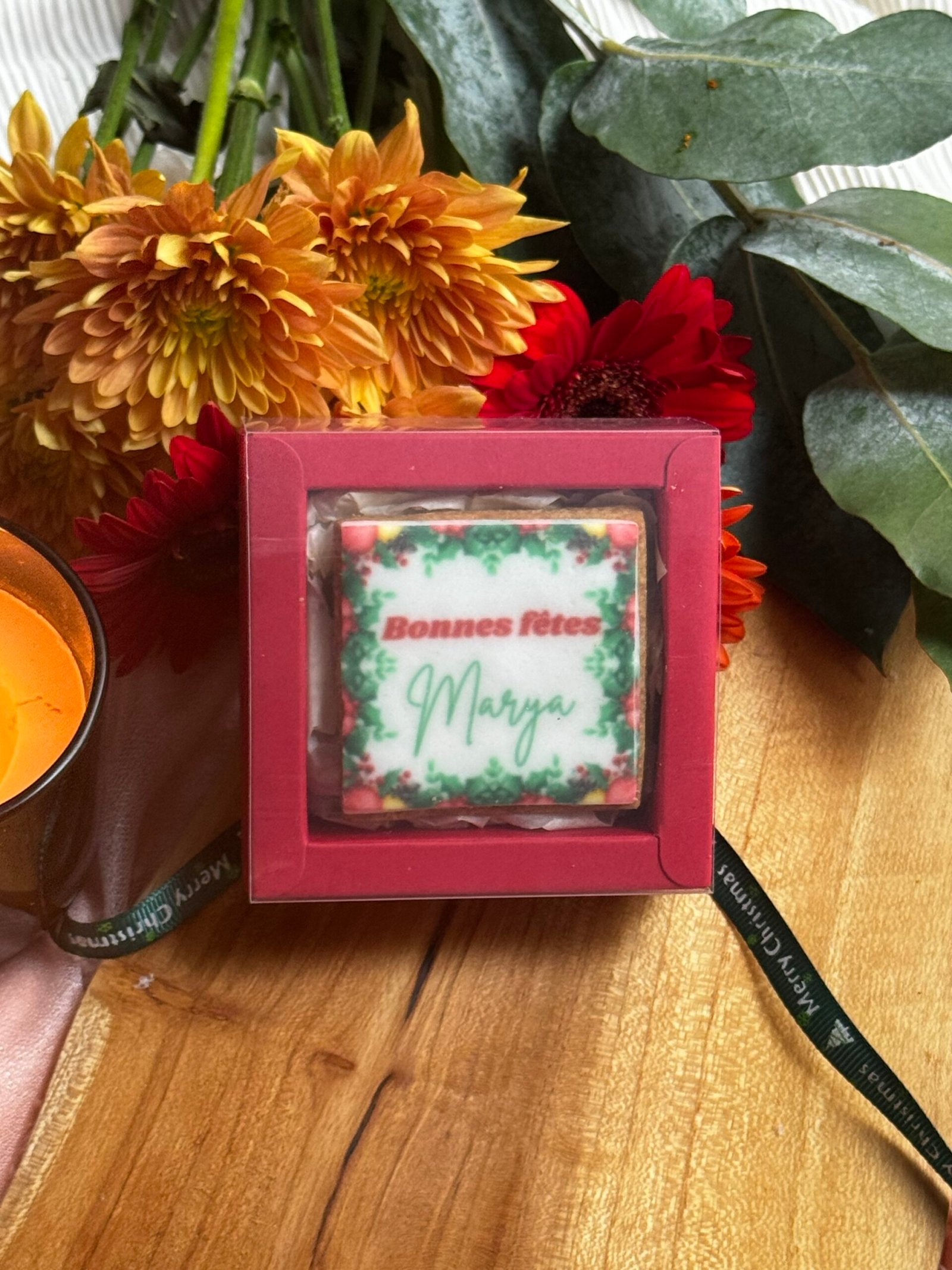 Coffret Individuel – Biscuit de Noël Personnalisé