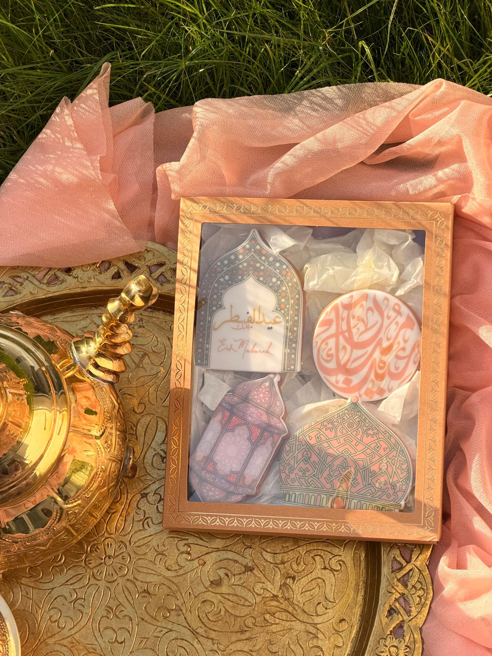 Coffret Eid Layali – Quatro Bleu Majorelle & Pêche